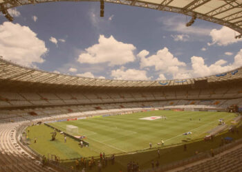 Imagem interna do estádio Mineirão